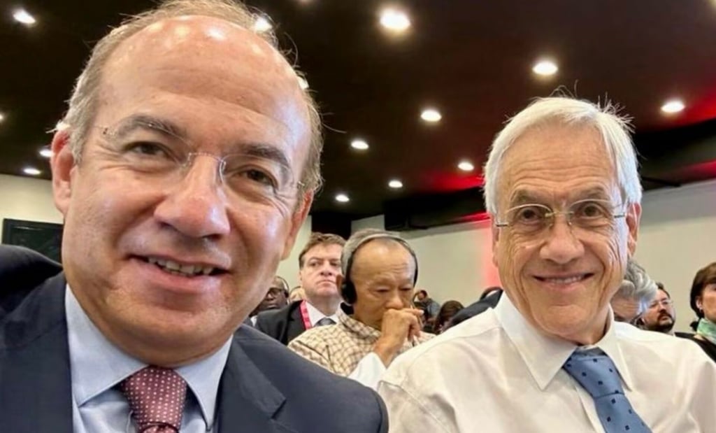 Felipe Calderón lamenta el fallecimiento del expresidente Sebastián Piñera