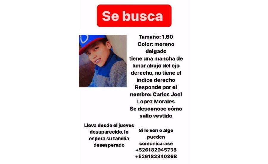 Jovencito se encuentra desaparecido desde el 1 de febrero en Durango capital