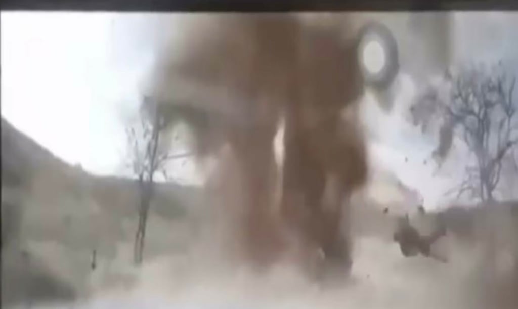 Revelan videos ataque con minas del CJNG a militares en Santa María del Oro, Jalisco