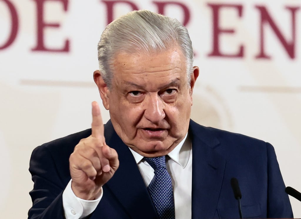 López Obrador en conferencia mañanera este 23 de febrero.