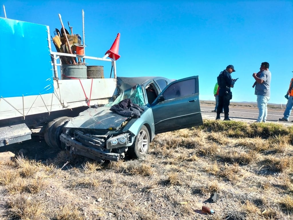 De milagro, varón se salva en choque registrado en la Gómez Palacio-Jiménez