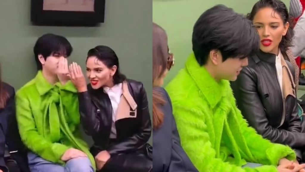 Eiza González causa sensación en redes tras aparecer junto a Seungmin de Stray Kids