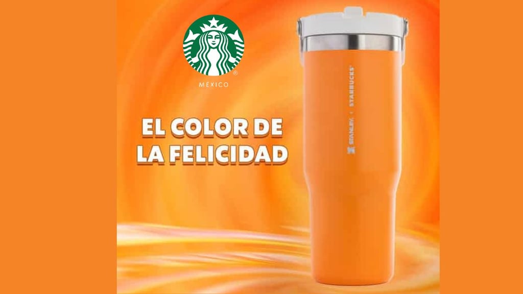 Nuevo vaso naranja de Starbucks, ¿nuevo furor?