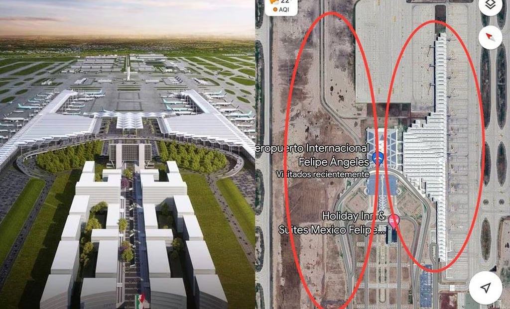 Obra del Aeropuerto Internacional Felipe Ángeles. (ESPECIAL)