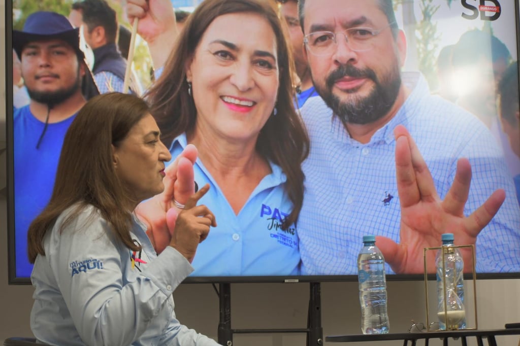 Candidata. Paty Jiménez, candidata al cuarto distrito de la coalición Fuerza y Corazón por México en su visita a Siglo TV.