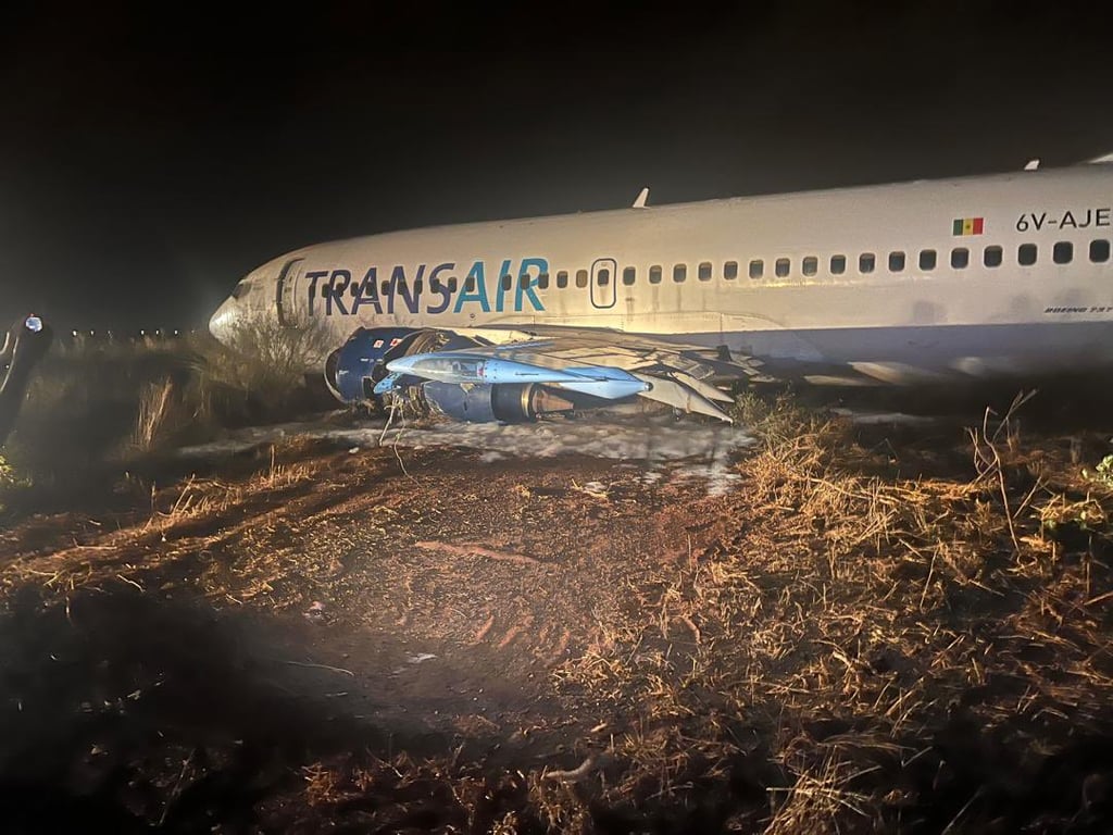 VIDEO: Accidente del Boeing 737 en Senegal deja 11 lesionados