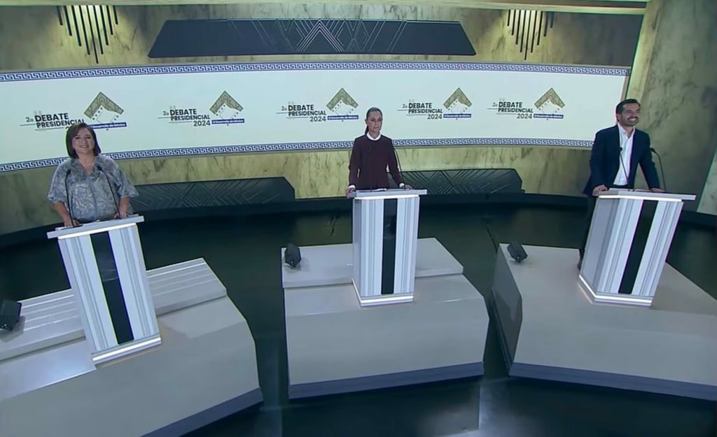 Tercer debate presidencial sin discusión 'cara a cara'; INE remueve segmento de réplica