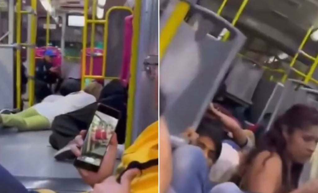 VIDEO: Pasajeros captan momentos de terror tras balacera en plena línea 6 del Metrobús
