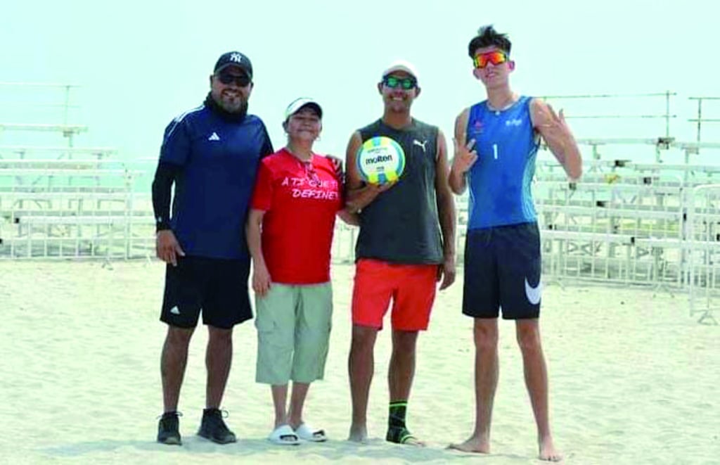 Acción. Voleibolistas de playa duranguense están listos para el arranque de los Juegos Nacionales Conade en Campeche. 