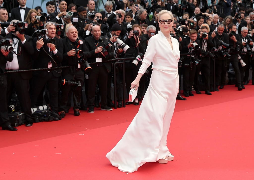 Leyenda. Meryl Streep asistió vistiendo Christian Dior Couture personalizado, un bolso de la colección Bella Rosa y joyas Fred Leighton. Belleza. Heidi Klum asistió a la alfombra roja de la proyección de 'Le Deuxième Acte' ('El Segundo Acto') y la ceremonia de apertura luciendo un diseño de Saiid Kobeisy Couture.