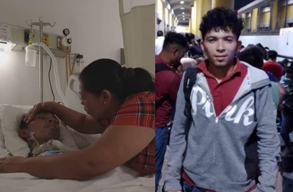 'Nunca te voy a dejar solo', hondureño accidentado en Durango se reencuentra con su madre