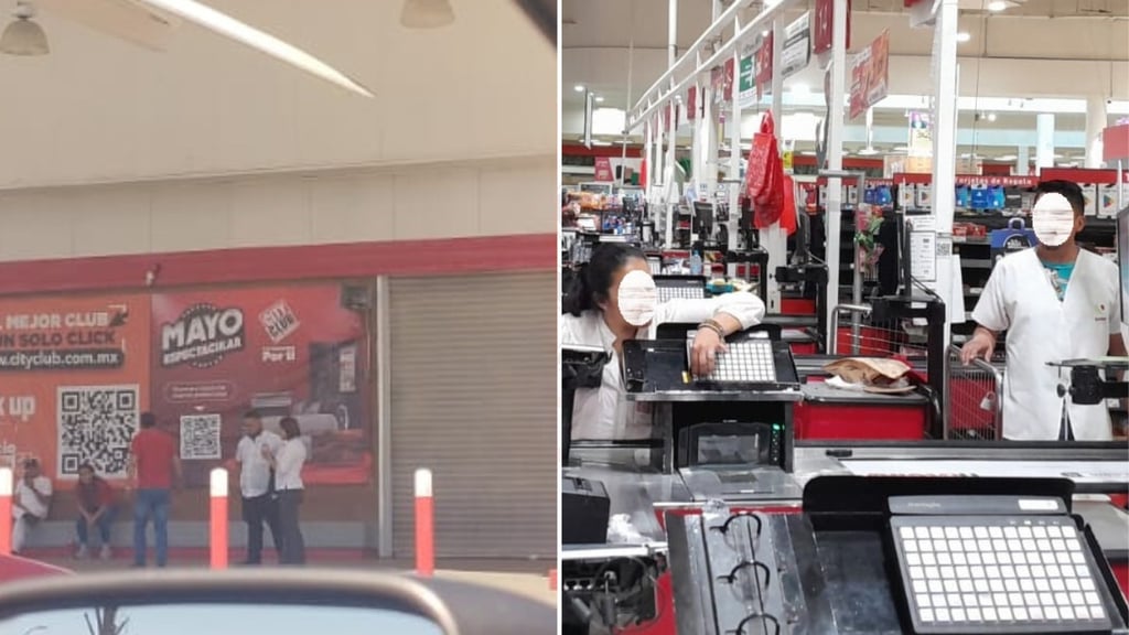Trabajadores de City Club Durango cierran tienda ante pobre pago de utilidades