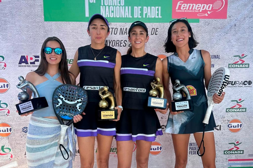 Padelistas De la Peña encabezan ránking nacional de pádel