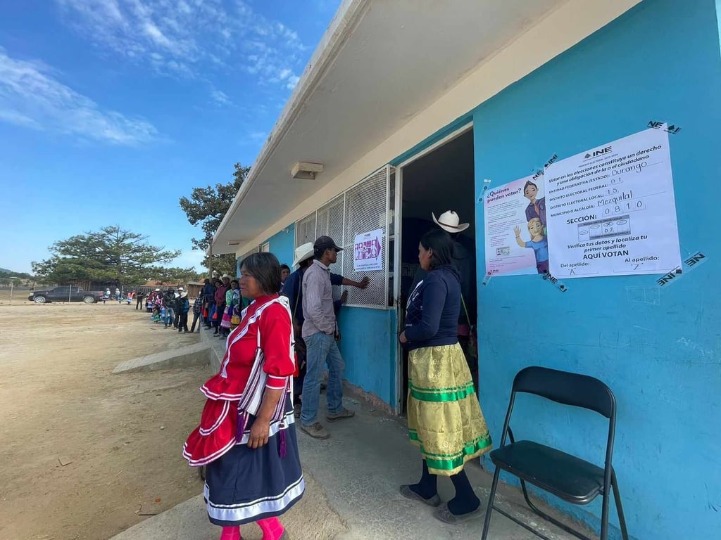Salen a votar en la zona indígena del Mezquital
