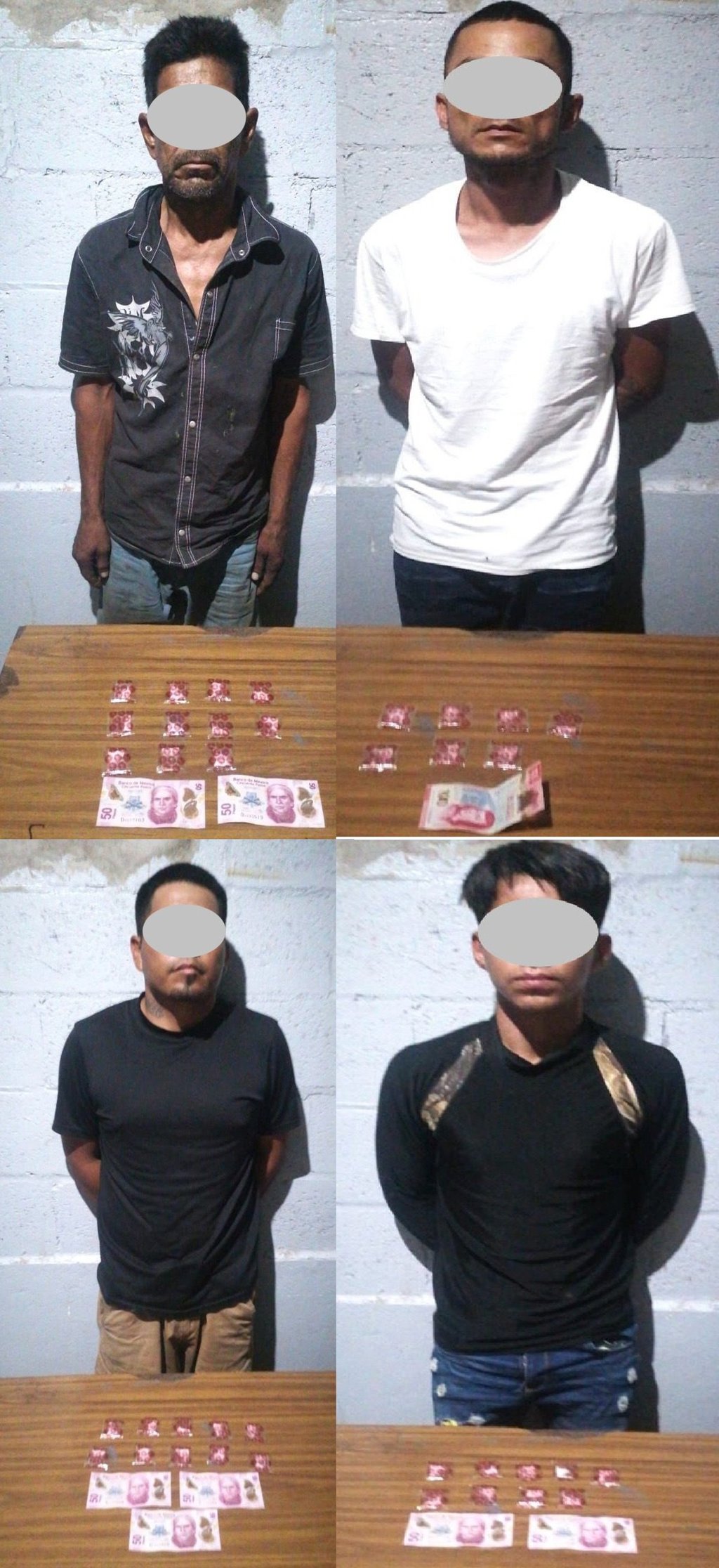 Caen cuatro presuntos narcomenudistas más en la ciudad de Gómez Palacio, Durango.