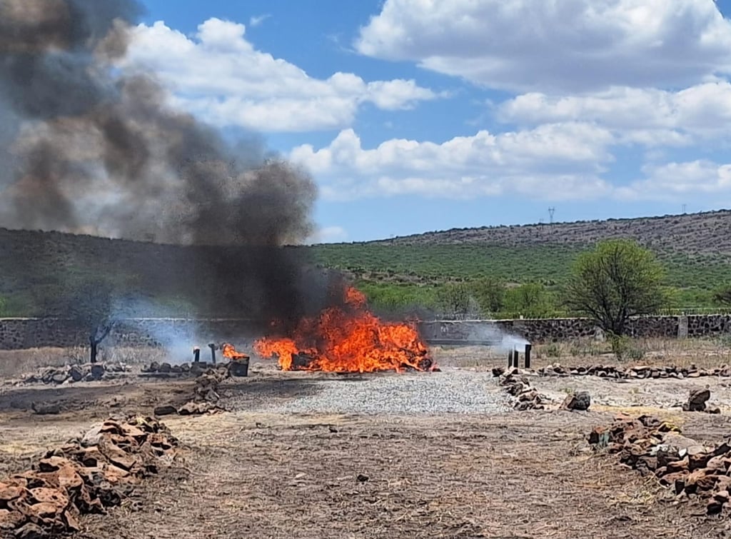 Incineran más de 195 kilos de narcóticos en Durango