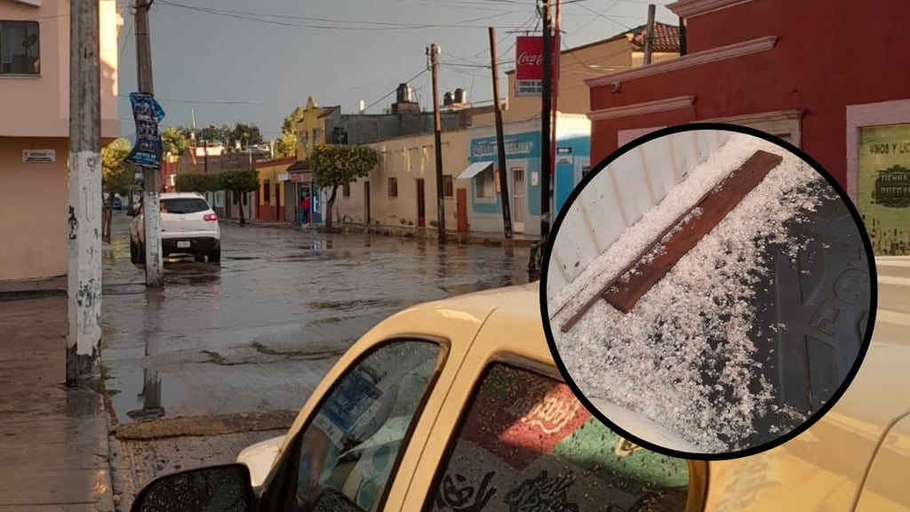 Cayó granizada en Tepehuanes; mañana se esperan más lluvias