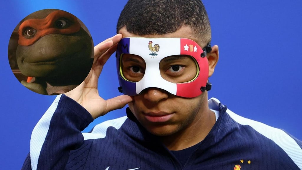 Kylian Mbappé es comparado con Tortuga Ninja por máscara | VIDEO