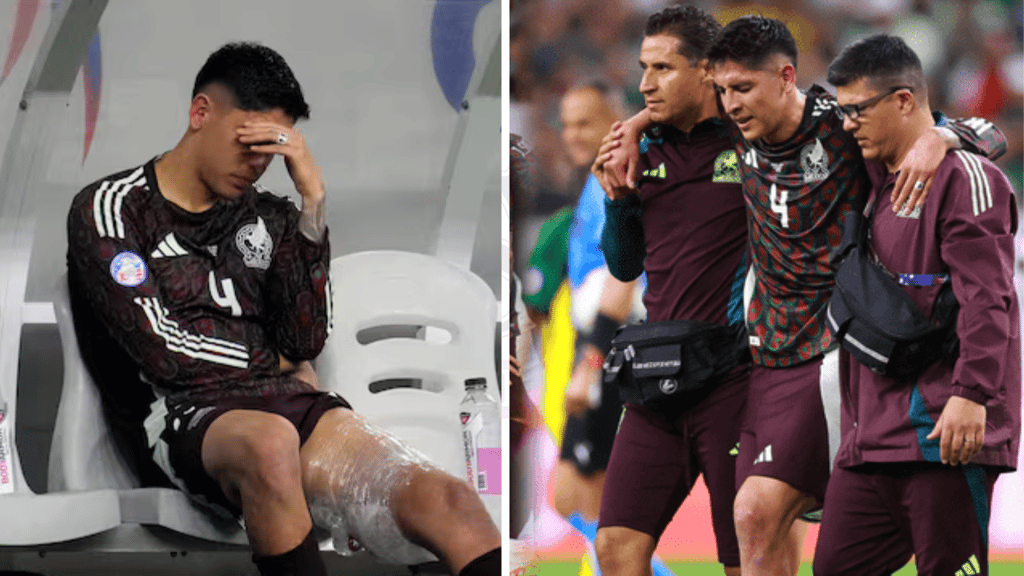 Entre lágrimas, Edson Álvarez salió tras lesión ante Jamaica