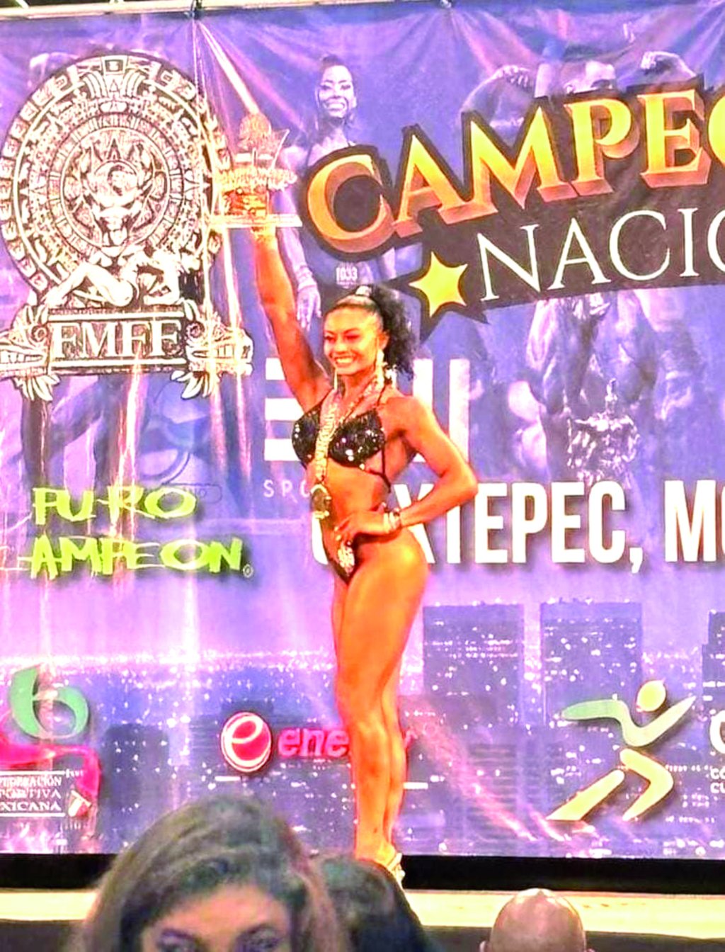 Ganadora. Fisicoculturistas duranguenses se destacaron en el Campeonato Nacional de la FMFF en Oaxtepec.