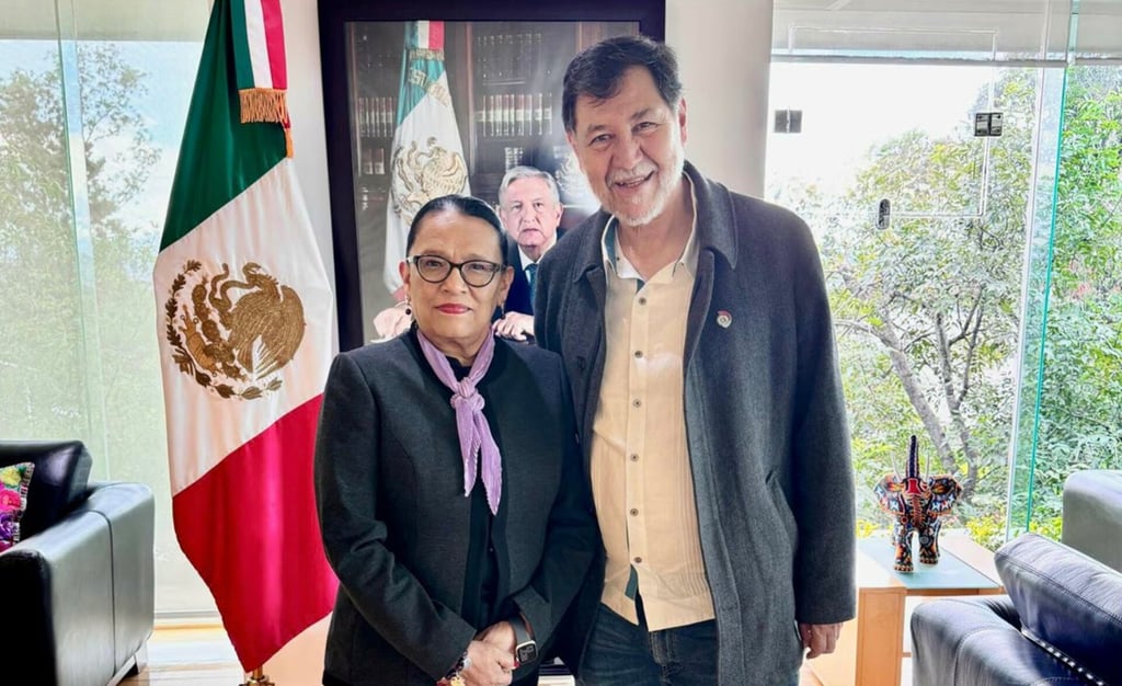 Noroña se reúne con Rosa Icela Rodríguez, recién nombrada Secretaria de Gobernación