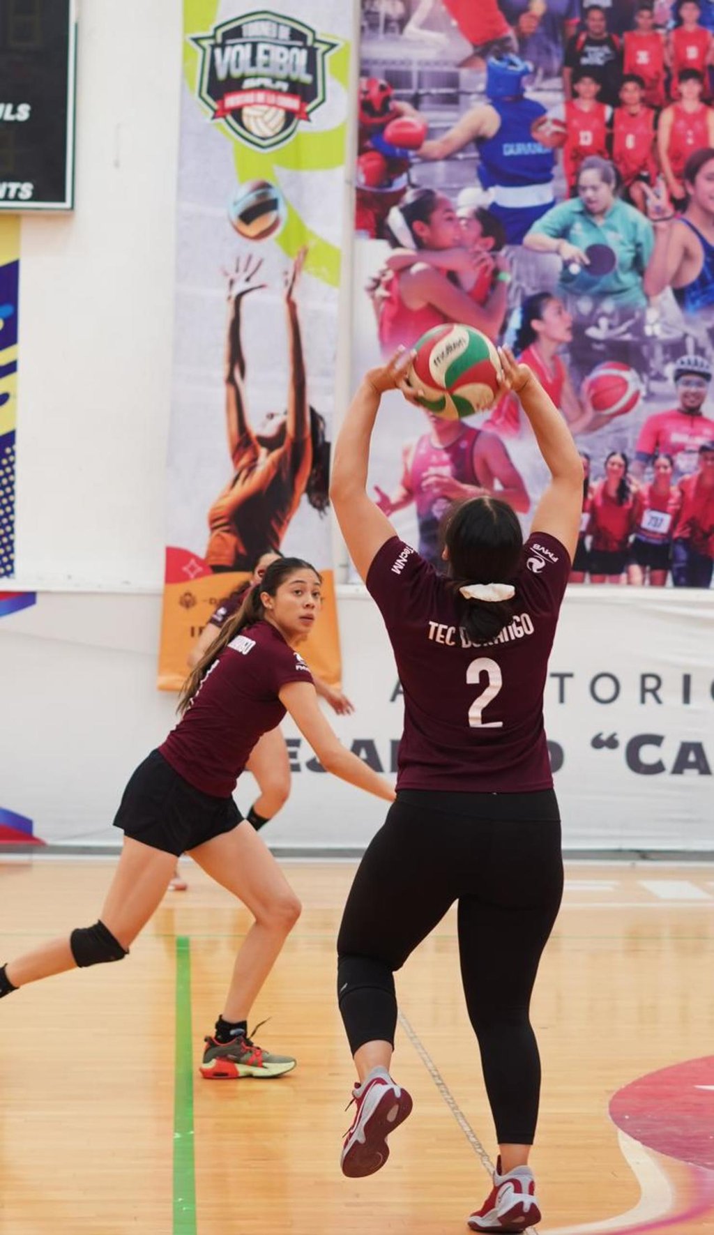 Acciones. Este día continúan las acciones del Torneo de Voleibol de la Feria Drancisco Villa 2024.