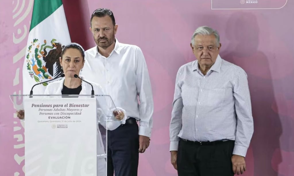 ‘Ya pasó la elección”; AMLO y Sheinbaum defienden al gobernador de Querétaro ante abucheos
