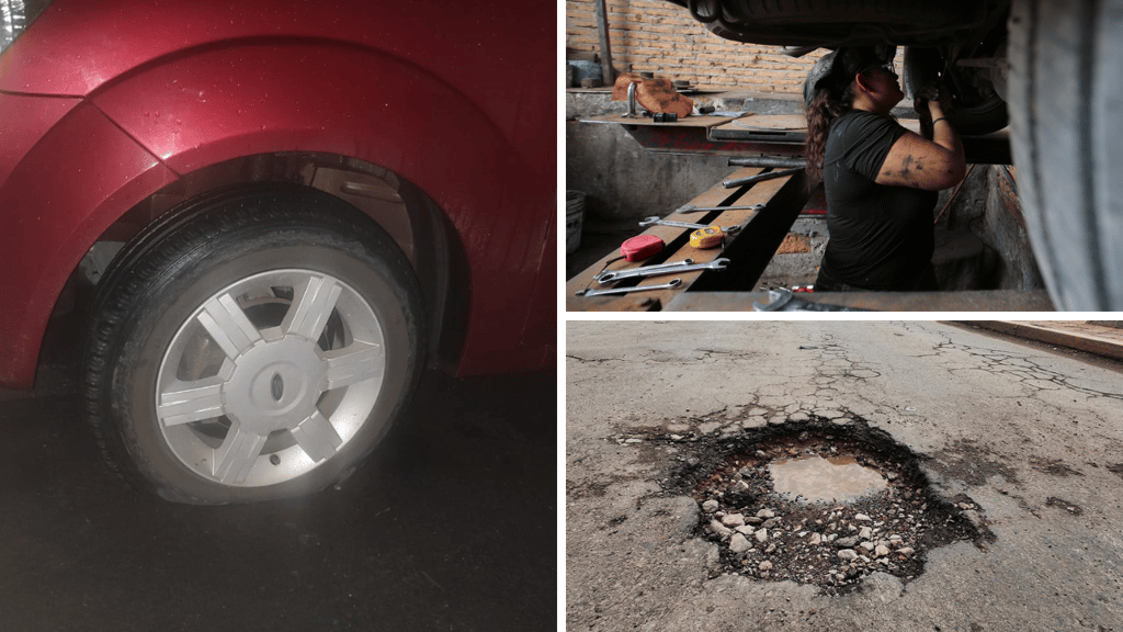 Baches en Durango: ¿Qué puedo hacer para que paguen por daños en mi coche?