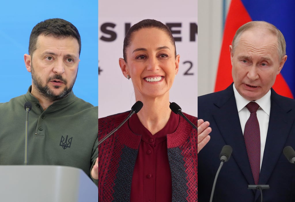Ucrania agradece invitación de Sheinbaum; pide la detención de Putin si asiste a la toma de protesta