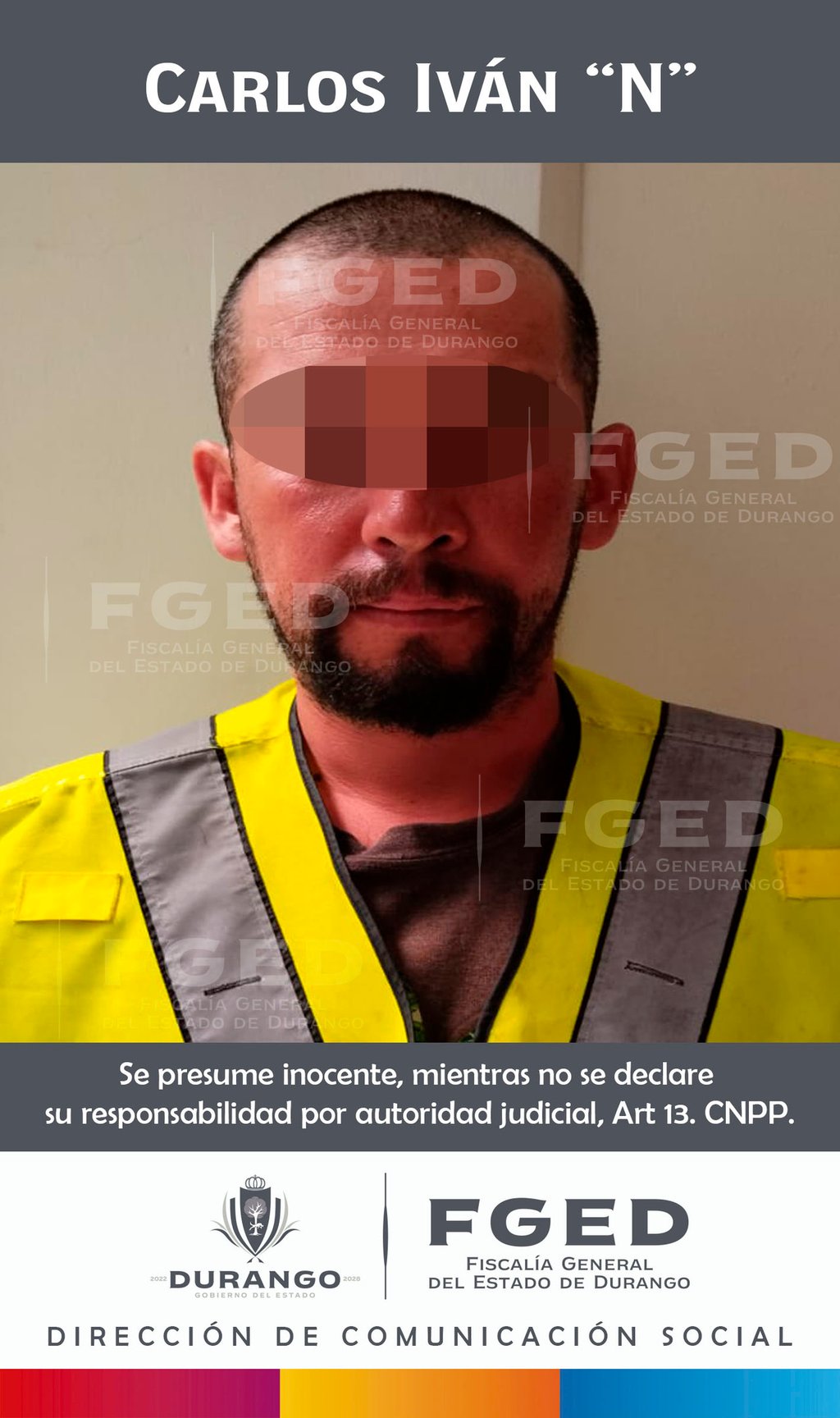 Labor. La Fiscalía obtuvo vinculación a proceso para el presunto homicida de la colonia Benjamín Méndez.