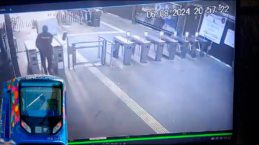 Cae un rayo en tren ligero de la Ciudad de México | VIDEO