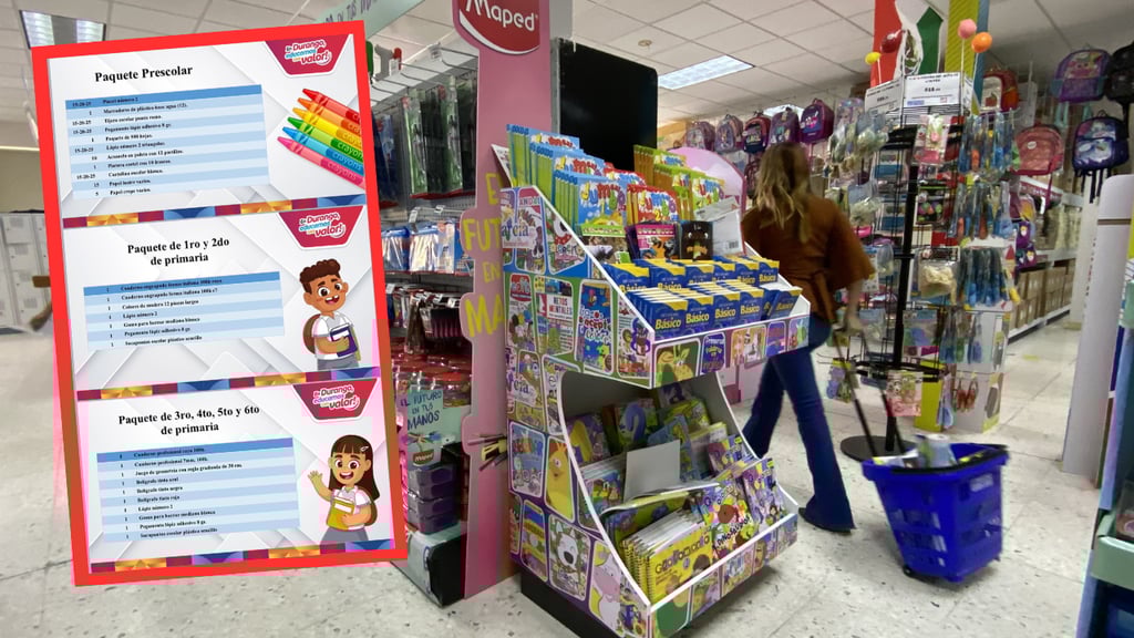 Durango: esto contienen los paquetes gratuitos de útiles escolares