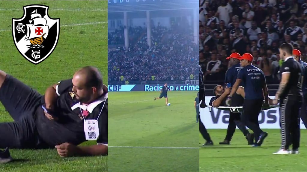 Fanático futbolero se mete a cobrar un penal y se fractura | VIDEO