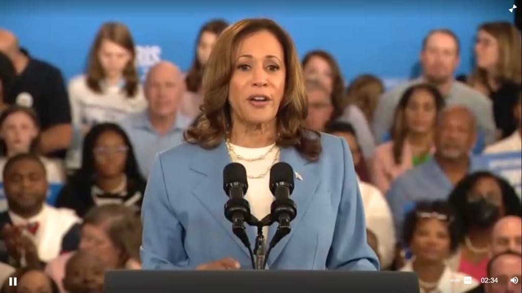 Construir una 'economía de oportunidades' en EU, promete Kamala Harris