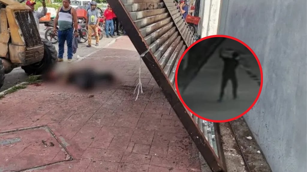 Portón de 500 kilos cae sobre menor de edad y lo aplasta | VIDEO