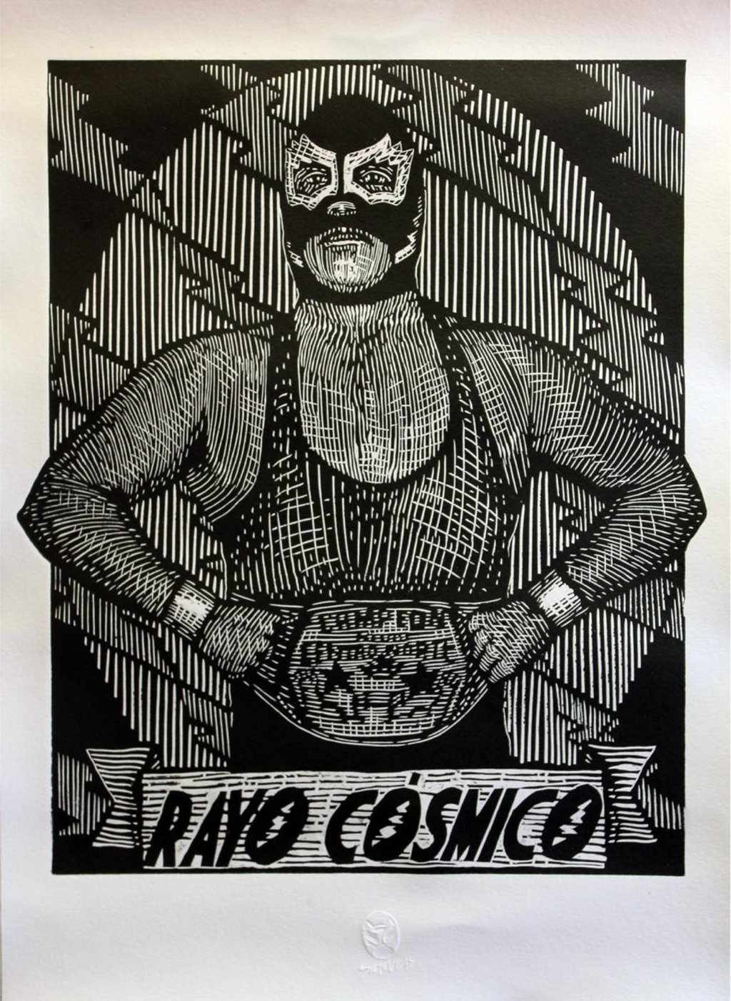 Influencia. Rayo Cósmico es una de las grandes leyendas que ha dado la lucha libre en Durango, y con esta exposición pictórica se busca reconocer el gran legado que brindó a esta tradición. 