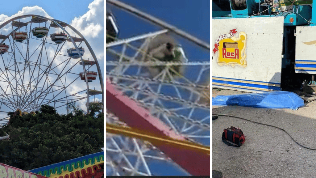 Mujer muere tras caer de rueda de la fortuna, desde el punto más alto | VIDEO