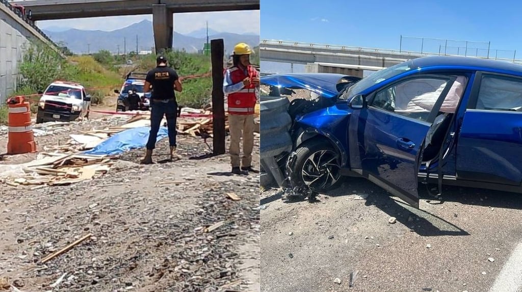 Muere trabajador tras ser arrollado en la autopista Gómez Palacio-Saltillo