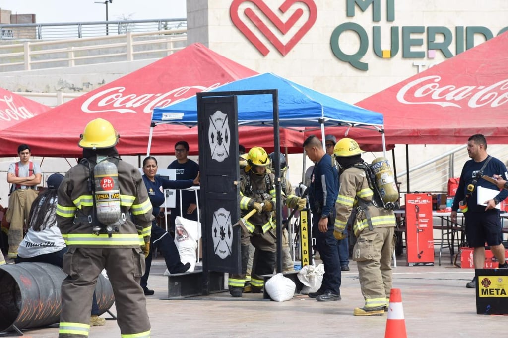 Ejemplo. Diversas pruebas tuvieron que superar los bomberos de varios municipios de Durango y Coahuila.