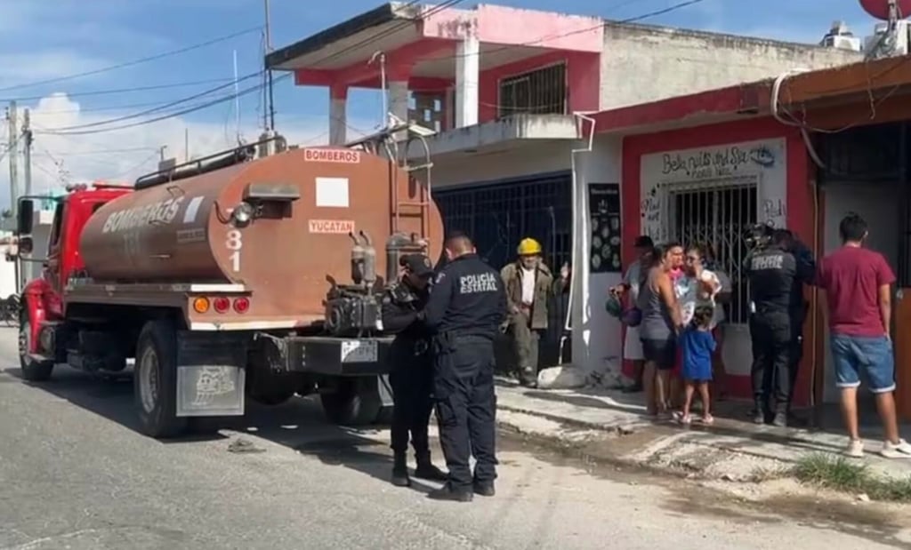 Abuelita rescata a bebé al incendiarse su casa; presentó quemaduras