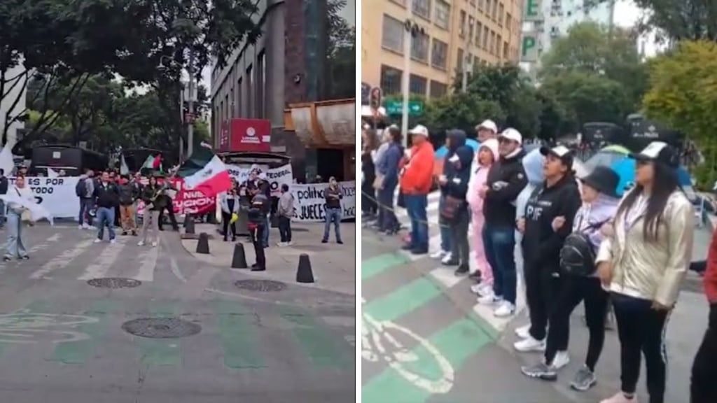 Protesta de jueces llega al Senado para impedir la reforma judicial