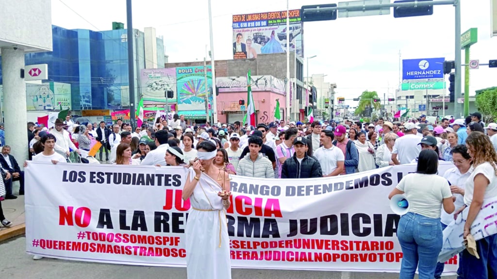 Posturas. Desde inicios de la semana pasada se efectuaron diversas manifestaciones en contra de esta reforma judicial.