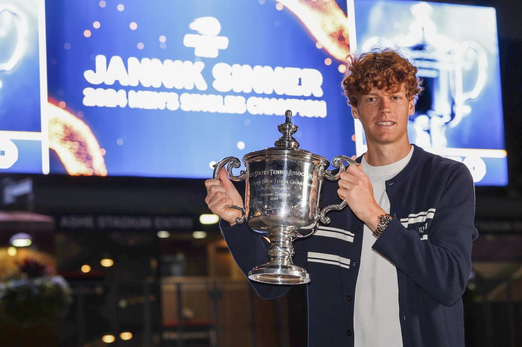 Monarca. El italiano Jannik Sinner conquistó este domingo su primer Abierto de Estados Unidos y rompió el sueño del estadounidense Taylor Fritz.