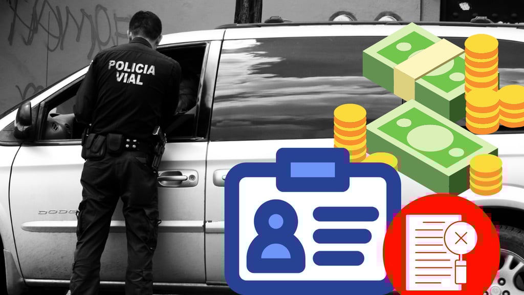 ¿De cuánto es la multa en Durango por circular sin licencia de conducir?