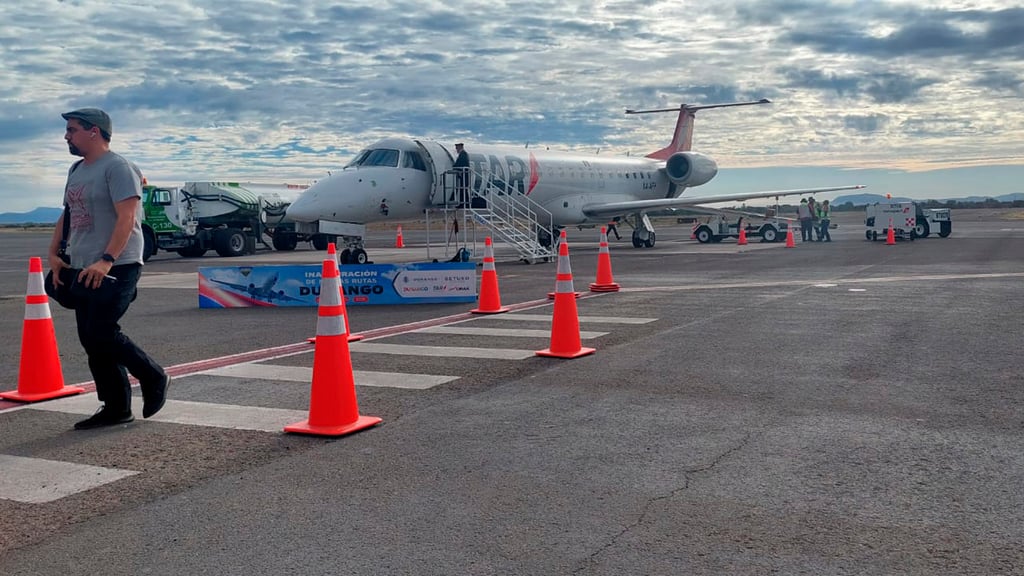 Bajó el flujo pasajeros aéreos en Durango durante agosto