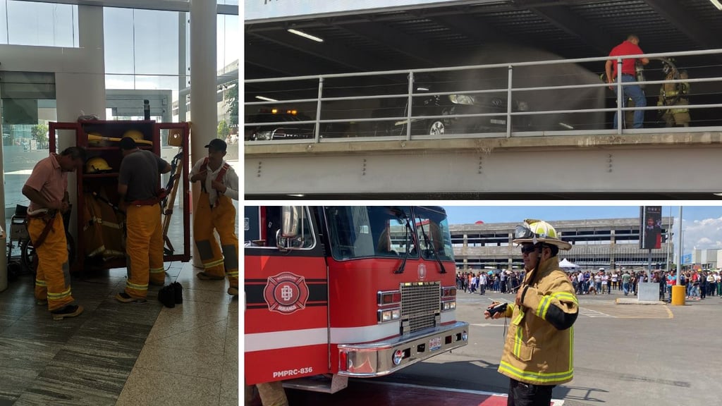 Simulan incendio y explosión en plaza comercial de Durango