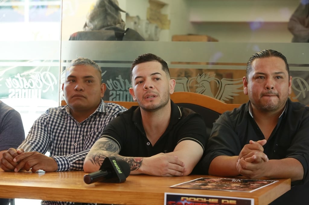 Presentación. Presentaron el cartel de la función Noche de Campeonato, que se llevará a cabo el 19 de octubre en el Palacio de los Combates.