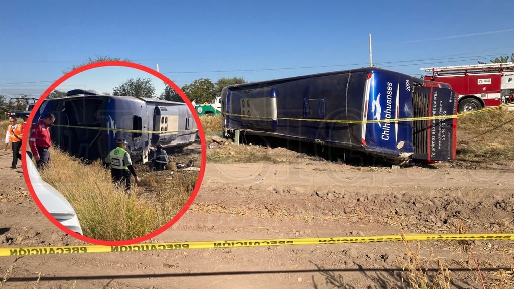 Identifican a fallecida en volcadura de autobús que trasladaba a pacientes del IMSS en Tlahualilo