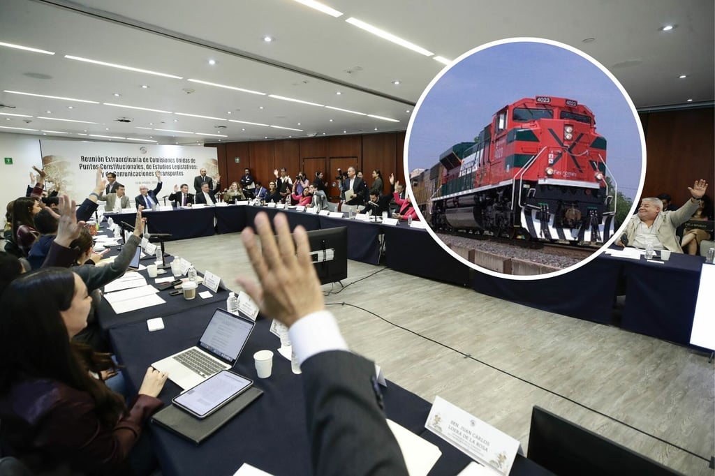 Ferrocarriles: Aprueban uso de vías para transporte de pasajeros en comisiones del Senado