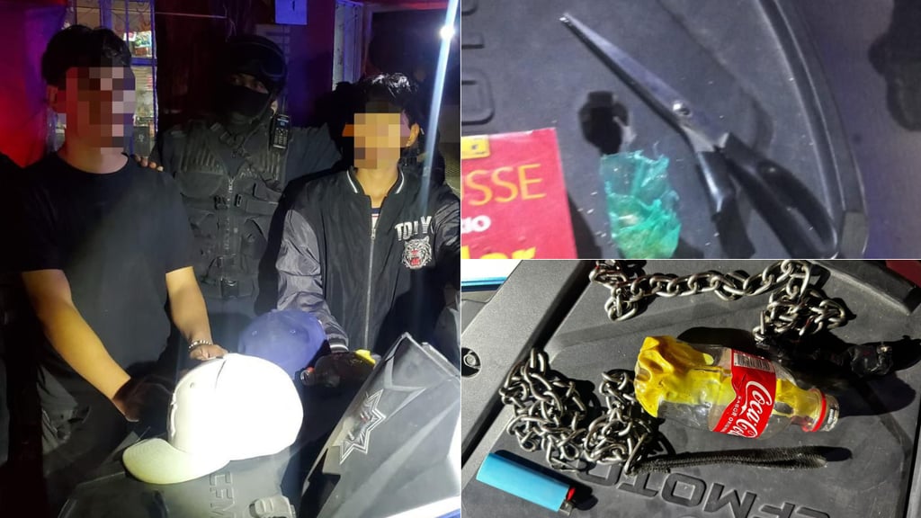 Operativo 'Dragón' arroja 12 jóvenes detenidos, armas blancas y 'pequeñas' dosis de drogas